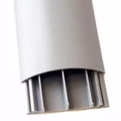2 Channel Floor Trunking Grey