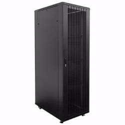 Linkbasic 42U 1M Deep Cabinet 4 Fans 3 Shelves & Perforated Steel Doors