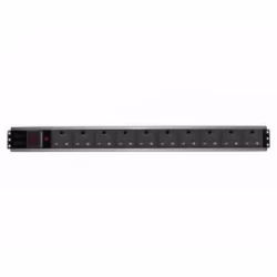 10 Way Aluminum Rack Mount PDU with detachable lead