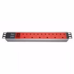 19" Aluminium 6 Way Dedicated PDU