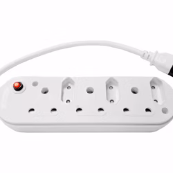 3 Way Plastic Multiplug with Male IEC
